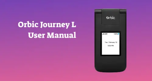 Orbic Journey L User Manual - PhoneCurious