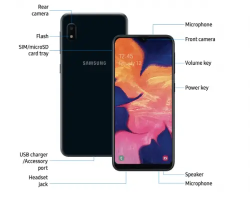 samsung galaxy a10 dimensions