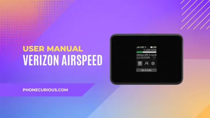 Verizon Airspeed Mobile Hotspot User Manual - PhoneCurious